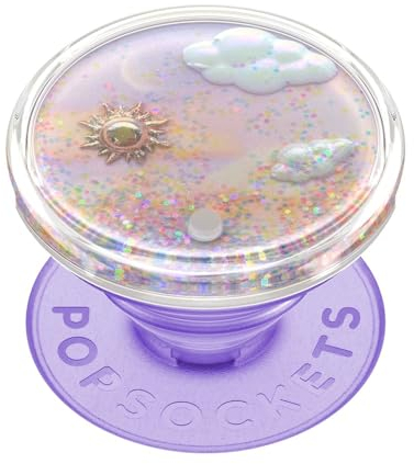 PopSockets: PopGrip - Ausziehbarer Sockel und Griff mit einem Austauschbarem Top für Smartphones und Tablets - Tidepool Dreamy Whirl