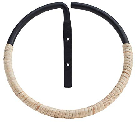 House Doctor Ring, Glas, Natur und Schwarz, Dm: 20 cm