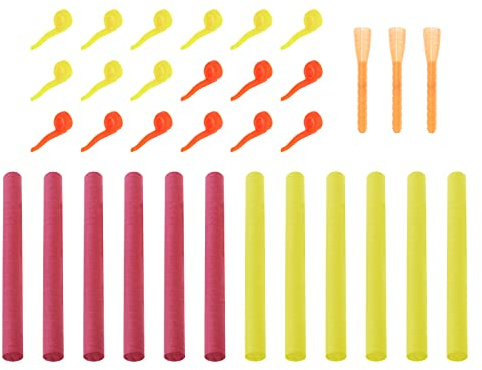 VGOL Lot de 33 appâts de pêche en Mousse Zig Aligna pour pêche à la Carpe, Accessoires de pêche