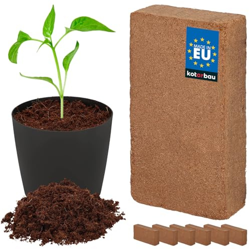 Naturlig kokosnötjord utan torv KOTARBAU® 6 x 650 g | 42 l kokosjord