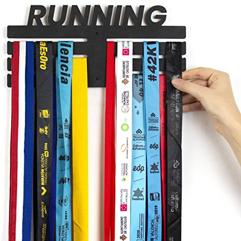 CONTRAXT Porte Medaille Running pendante. Support Medaille Sportive Porte médaille Running médaillier Sport Medaillier Medal Holder (Running, M)