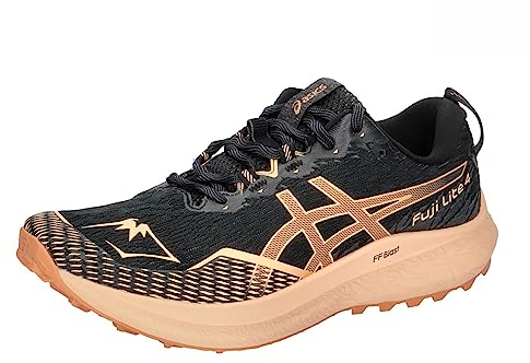 Asics Fuji Lite 4 Donna Trailrunning-Schuhe Schwarz Beige