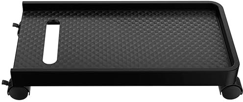 Antisladd datortorn stativvagn PC-fodral Mobil CPU-hållare Fäste Roterbara hjul (som visat ett)