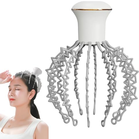 Scalp Massage Claw, Cordless Scalp Spider Massager, 6-Modes Portable Electric Head Scalp Massager with 500 mAh Battery, Rechargeable Head Scratcher Massager for Stresss Relief, Deep Sleep