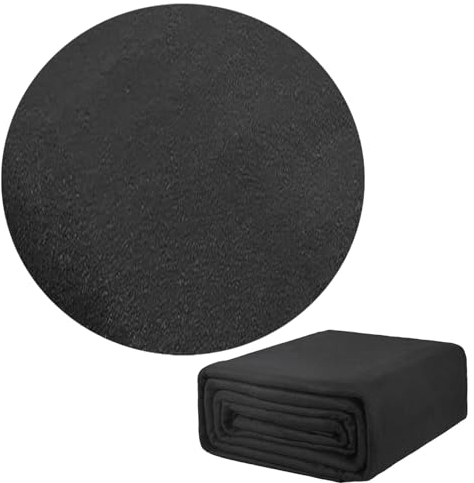 Genikeer Poolunterlage Rund 460cm, Poolmatten Schutzboden Schwarz Pannensichere, Bodenschutzmatte Pool, Schwimmbecken Matte Pool Bodenplane, Poolmatte Für Oberirdische Schwimmbecken