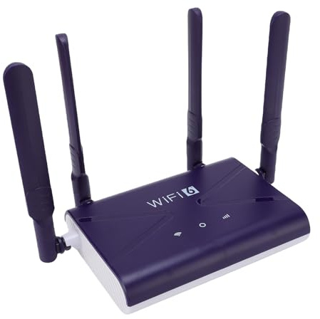 Dpofirs Router da Gioco WiFi 6, Router 4G 5G LTE con Slot per Schede SIM Fino a 32 Dispositivi, Adattatore di Rete Wireless Ad Alta velocità da 300 Mbps per PC per Laptop Telefonico