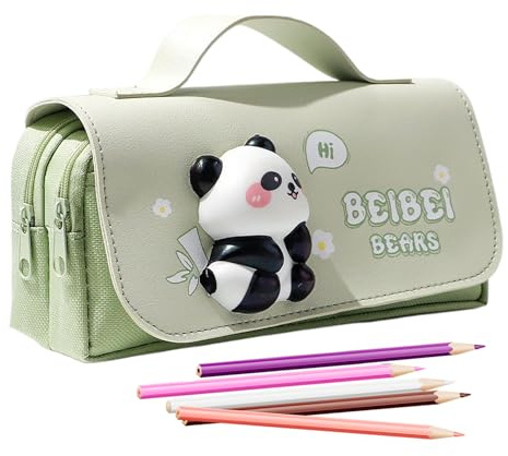 Lindo estuche de lápices estético | Lindo estuche de material escolar Capybara, estuche para lápices, organizador para material escolar, marcadores, papelería, niños, adolescentes, mujeres, cumpleaños