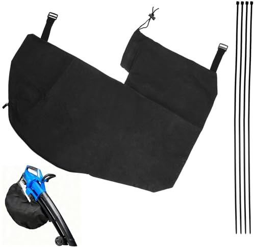 Sac Aspirateur Feuilles Compatible GE-CL 36 Li E Solo Gardenic Hof 3000W | Collecteur Universel Fermeture Eclair, Tissu Résistant Réutilisable, 4 Colliers Inclus, idéal Jardin Pelouse