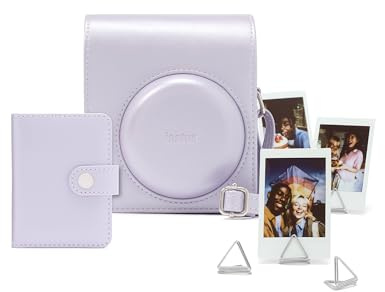 instax mini 13 instantkamera Tillbehörskit innehållande kamerafodral som är redo att fotografera med, mini-album och fotoklämmor Dreamy Purple