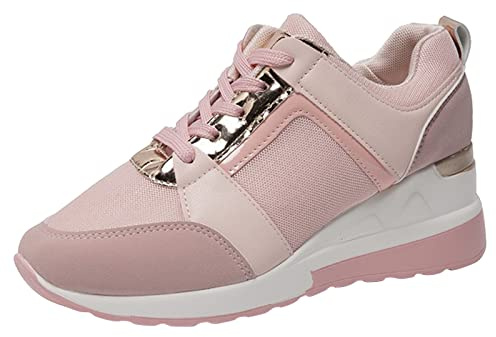 Chic kompenserad sneaker för dam - komfortskor chic kilklack | Eleganta promenadsneakers dam casual sneakers ortopedisk sko bekväma sneakers moderna sneakers