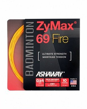 Badmintonsaite Ashaway ZyMax 69 Fire White