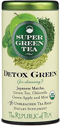 The Republic of Tea – Organic SuperGreen Detox Green Tea, 36 Tea Bags, Gluten Free