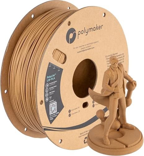 Polymaker PolyLite LW-PLA - 1.75mm - 800g - Holz