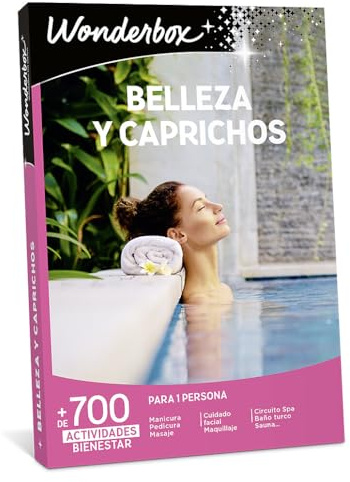 WONDERBOX - Caja Regalo - Belleza y caprichos - 1 Actividad de Bienestar o de Belleza para 1 Persona - 780 Actividades - Ideas Regalo Mujer