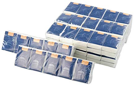 Lesbin 80 Stück Mini Pocket Gesichtstücher, Reisetaschentücher, 4-lagig