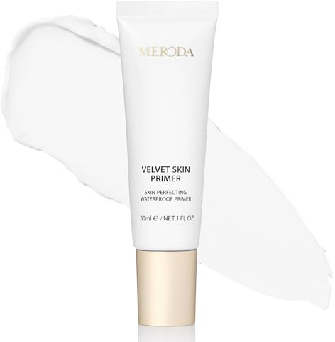 MERODA® Velvet Skin Primer - Pore Minimizer Makeup Base With Lightweight & Hydrating Texture - For All Skin Types With SPF