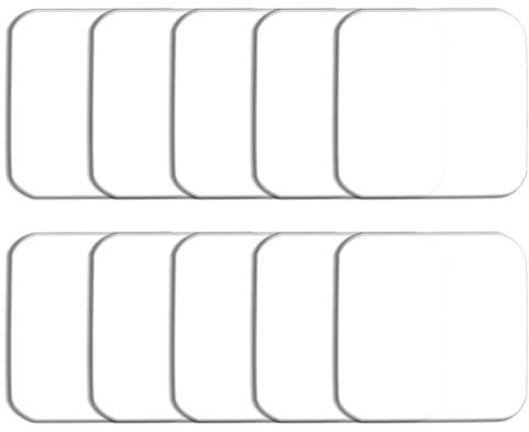 Wisafory 10 lastre in vetro acrilico, lastre acriliche, lastre in plastica, trasparenti, quadrate, per progetti fai da te, cornici per foto, 10 x 10 x 0,4 cm