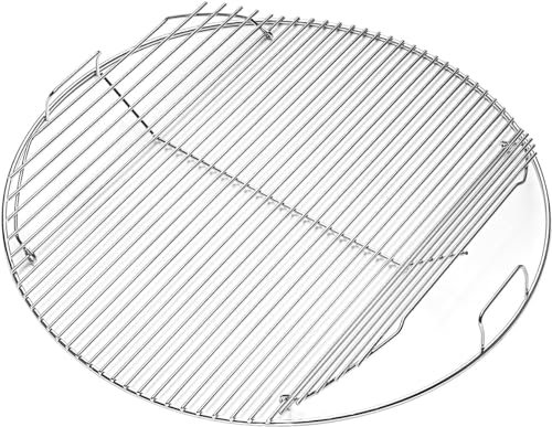 Vnierxful Grillrost rund Klappbarem 7436 für Weber, 54.6CM Holzkohle Grillrost rund mit Scharnier, Ersatzteil für Weber One-Touch, Performer und Bar-B-Kettle Serie, BBQ Serie Grillrost für Weber