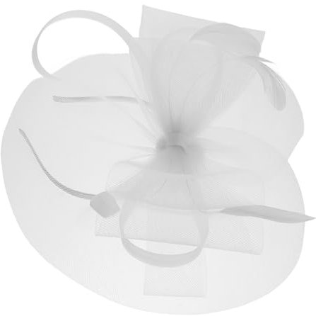 Beaupretty Pince à Cheveux avec Noeud Tulle pour Femme Adaptée pour Mariage Soirée Thé Ou Chapeau De Soleil