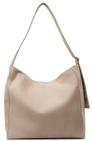 Micmores Tote Bag for Women, Faux Suede Handbags Slouchy Hobo Shoulder Purse Large Crossbody Bag Uni Bags for Work Travel Shopping Daily (Khaki)