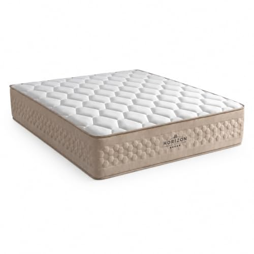 SIMPUR Colchón Horizon 150x190 cm de Muelles Ensacados, 25 cm, Firmeza Media Alta, Transpirable, Diseño Hotel Collection, Fabricado en España