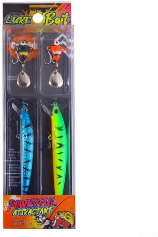 Ensemble d'appâts durs coulant 7 cm 8 g D-Eye Wobble Leurre | Lot de 5 pièces, longueur 7 cm, poids 8 g, fixation D-Eye, déclenche des frappes agressives