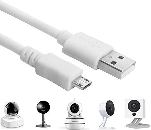 Micro USB Charging Cable for Security Camera, Long USB to Micro USB Power Cable Compatible with WyzeCam, YI Camera, NestCam, Furbo Dog, Blink Camera, Netvue, KasaCam, More Security Cameras (10m)