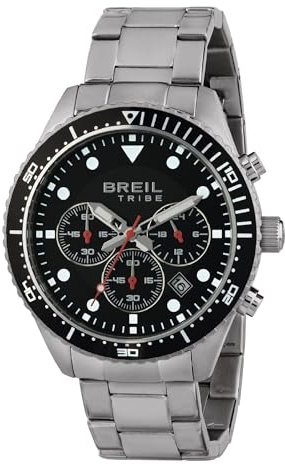Breil, Collezione Sail, Orologio Uomo, Cronografo in Acciaio Lucido, Cassa 42 mm, Movimento al Quarzo, Pratica Chiusura con Pulsanti, Idee Regalo Uomo
