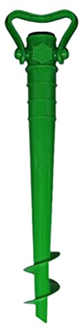 Tianbi Ancre de sable pour parasol de plage, support à vis de parapluie, support de parasol de plage antirouille pour la plage et la pêche