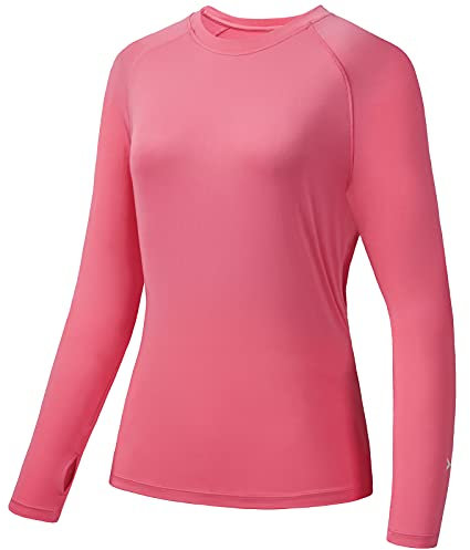 Bassdash Damen Rash Guard UPF 50+ UV Sonnenschutz T-Shirt Langarm Angeln Wandern Performance Shirts
