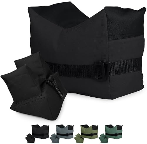 Feyachi Outdoor Shooting Rest Bags, 600D Bench Rest Bags Front + Rear Support, Sandbag Holder, Air Rifle Rest for Rifle Hunting, Durable and Water Resistant