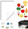 20 Stk. Sticker Papier zum Bedrucken Klebefolie Wasserfest Selbstklebendes Vinyl Stickerpapier zum Selbst Drucken A4 Matte Weiß Rub on Folie für Aufkleber,Laser und Tintenstrahldrucker Drucker