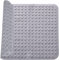 Alfombra de Ducha 48 x 48 cm Alfombra de Ducha Antideslizante Alfombra de Ducha de Masaje Alfombra Antideslizante con ventosas para saunas y duchas Lavable a máquina Cuadrada Gris