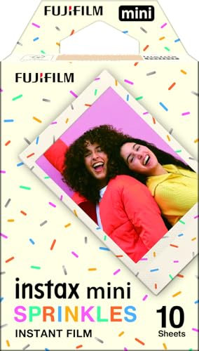 instax Mini Film Sprinkles, película instantánea, Bordes Decorados. 10 Fotos. Disponible para Todas Las cámaras instax Mini e impresoras para Smartphone Series SP y Mini Link.