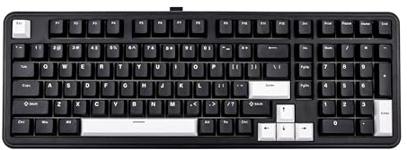 EPOMAKER TH99 Tastiera Meccanica Wireless Tri-Mode, Tastiera Personalizzata hot-Swap, Tastiera da Gioco RGB con Numpad per PC/Mac/Office (Nero, Creamy Jade)
