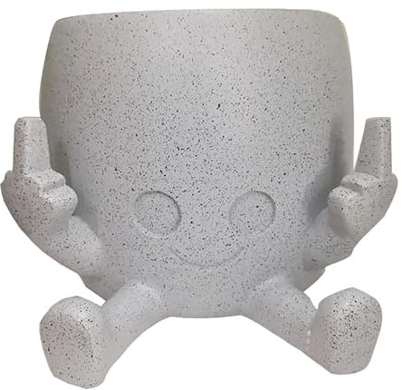 Byeaon Pots de Jardinage d'intérieur, Pots en résine, Pot pour Grasses, matériau imperméable, Construction en résine, 7 x 10 cm, pour Projet de décoration