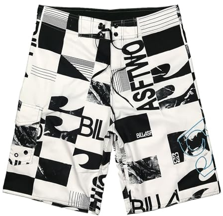 Bañador Hombre Largo,Pantalon Deporte Hombre Bañadores Surferos Calzones Banho Secado Rápido Swim Shorts,con Cordón Boardshorts para Vacaciones