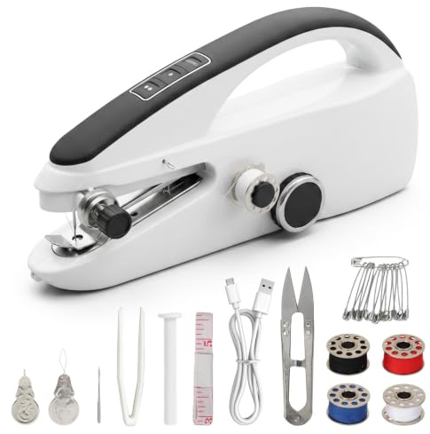 Handheld Sewing Machine, Mini Portable Electric Hand Sewing Machine