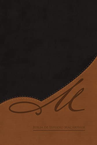 RVR60, Biblia de Estudio MacArthur, Leathersoft, Café, con Índice