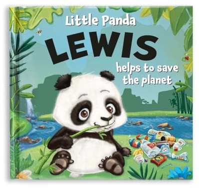 Personalised Childrens Storybook - Little Panda Helps to Save the Planet (Lewis)