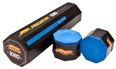 PREDATOR 1080 Pool Billiard Cue Stick Chalk - 5 Piece/Box - Blue