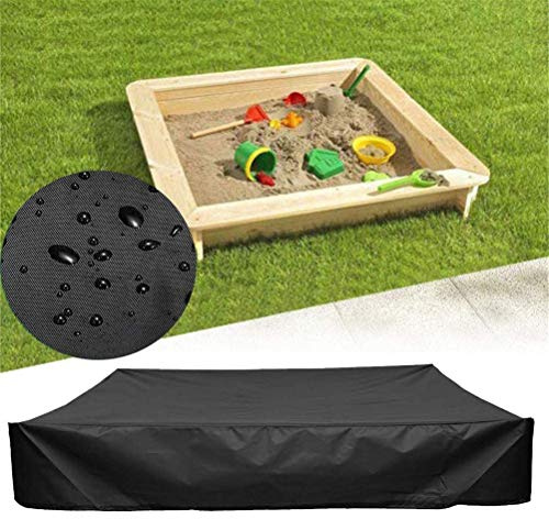 Couverture De Bac À Sable Antipoussière avec Cordon De Serrage, Auvent De Piscine De Bac À Sable De Protection Imperméable Carrée, Évitez La Contamination du Sable Et des Jouets,150 x 150 cm