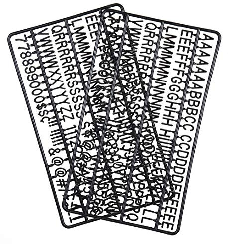 Letters for Felt Letter Boards, 300 Pieces Including Characters, Numbers & Symbols 0.7 Inch for Changeable Plastic Message Boards (Black)