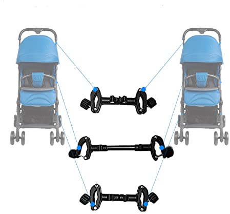 Verbindungsstück für Babywagen, Ruspela Dual Kinderwagen Anschlüsse Baby Kinderwagen Anschlüsse Universal Baby Warenkorb Kinderwagen Anschlüsse für den Außenbereich