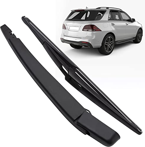Effitnee Rear Wiper Arm Blade and Arm Set, Back Windscreen Wiper Assembly compatible with Mercedes B-enz W166 W164 ML350 ML500 A1648200744