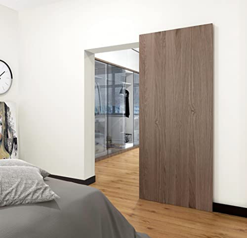 DIYHD 48 Concealed Sliding Barn Door Hardware with Soft Close Mechanism,No Floor Track,Fit Openning Width 40~44