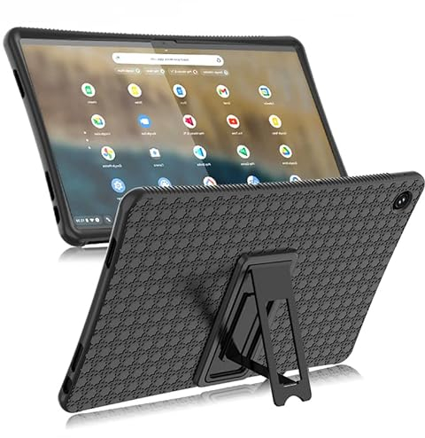 GLAZZY Case Compatible with Lenovo Chromebook Duet 5 13.3 Tablet Cover Soft Silicon Stand Case For Lenovo Chromebook Duet 560 13Q7C6 (Color : Black, Size : Chromebook Duet5)