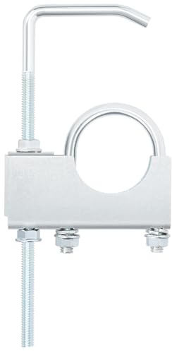 Swpeet 1 abrazadera de escape de 2 pulgadas con colgador, suspensión universal para silenciador resistente, abrazadera universal en suspensión de escape, sistema de escape, herramientas automotrices