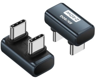 SinLoon 240 W 80 Gbps USB4 typ-adapter – Thunderbolt 4-kompatibel, 8K@60Hz videoomvandlare, PD-laddning och dataöverföring för bärbara datorer, surfplattor, SSDs, bildskärmar (U hane till U Male)