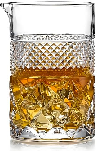 vskikris 21oz Cocktail Mixing Glass Bartender Thick Heavy Duty Crystal